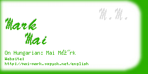 mark mai business card